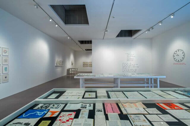 Installation view of Franciszka & Stefan Themerson: Books, Camera, Ubu, Camden Art Centre, 2016. Photo: Valerie Bennett
