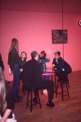 Jean-Luc Vilmouth, installation view of Animal Public, 1995