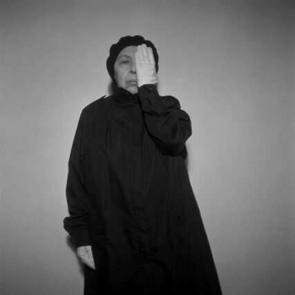 Geta Brătescu, 'Alterity (Alteritate),' 2002 - 2011, black and white photographs, 9 parts, Courtesy of the artist; Galerie Barbara Weiss, Berlin; Ivan Gallery, Bucharest