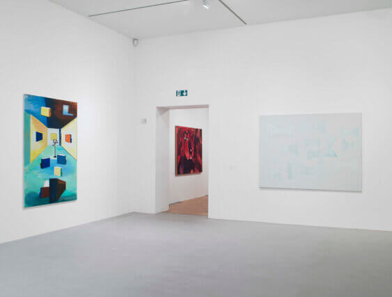 Installation view of René Daniëls: Painting on Unknown Languages at Camden Arts Centre, 2010. Photo: Andy Keate