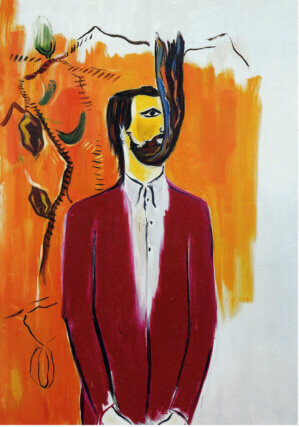 René Daniëls Cocoanuts 1982 oil on canvas 200 x 140cm © the artist, courtesy Jan Maarten Boll