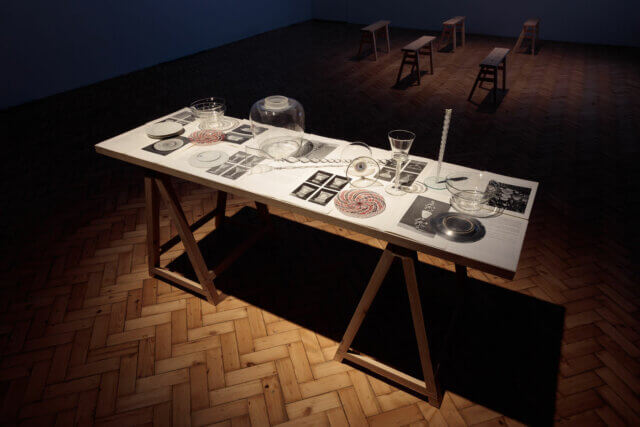 Rose English: A Premonition of the Act, installation view, Camden Art Centre, 2015. Photo: Mark Blower