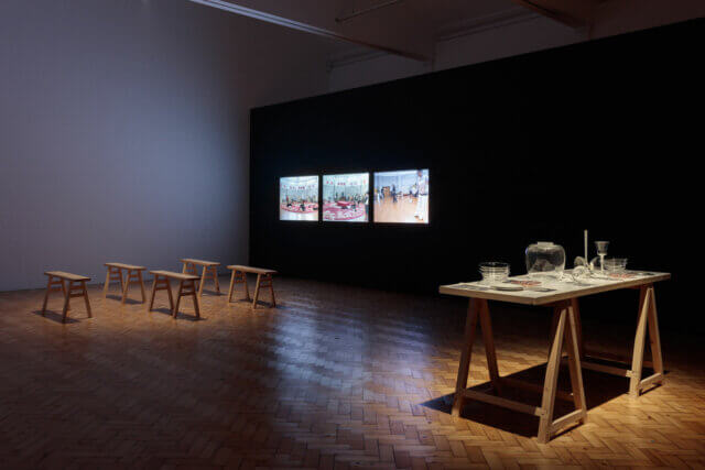 Rose English: A Premonition of the Act, installation view, Camden Art Centre, 2015. Photo: Mark Blower