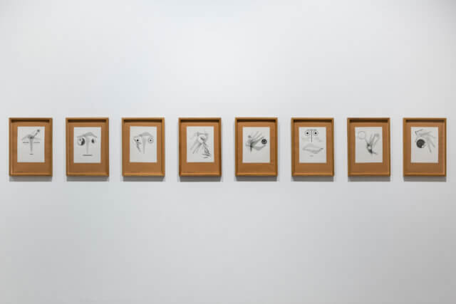 Installation view of Geta Brătescu, 'The Studio: A Tireless,' Ongoing Space at Camden Art Centre, 2017. Photo: Damian Griffiths