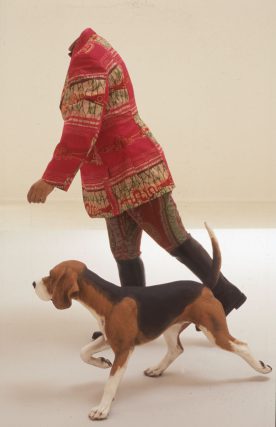 Installation view, 'Yinka Shonibare' at Camden Art Centre, 2000
