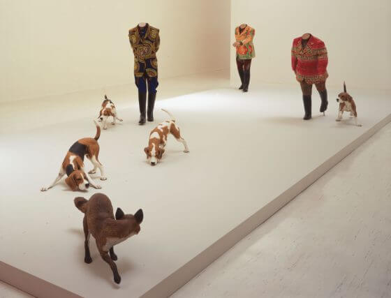Installation view, 'Yinka Shonibare' at Camden Art Centre, 2000