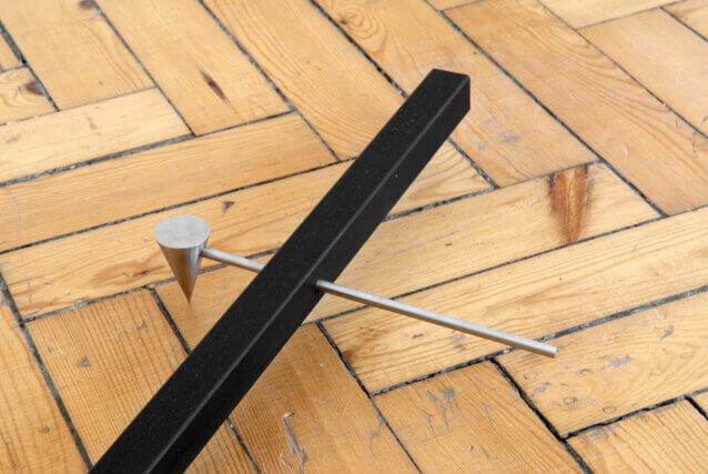 Installation view of Shifting Ground, Claire Barclay at Camden Art Centre, 2008.