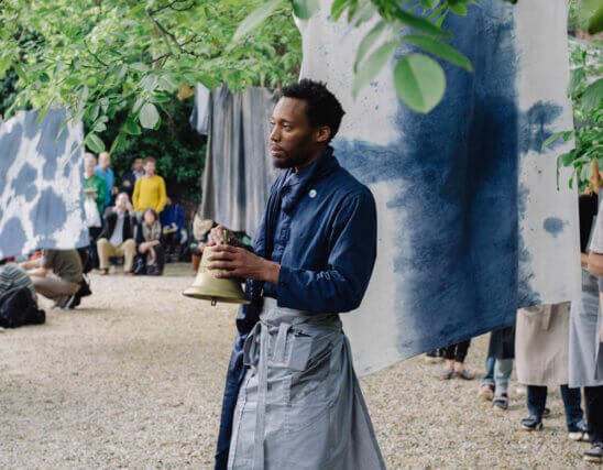 Aimée Zito Lema & Christian Nyampeta, 'Models, Manners and Prayers,' procession on the occasion of the opening of 'New Habits,' 2014 Casco - Office for Art, Design and Theory, Utrecht, The Netherlands. Photo: Niels Moolenaar 