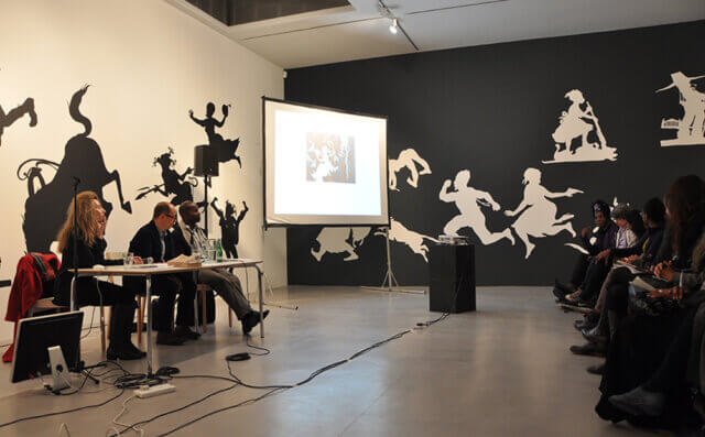 Panel Discussion: Reinventing Identity and the Historical Narrative. Chaired by Achim Borchardt-Hume with Dr Deirdre Osborne and David Dibosa.