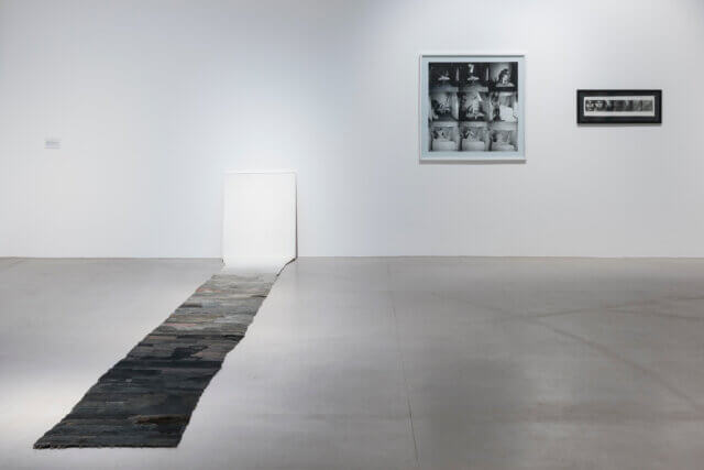 Installation view of Geta Brătescu, 'The Studio: A Tireless,' Ongoing Space at Camden Art Centre, 2017. Photo: Damian Griffiths