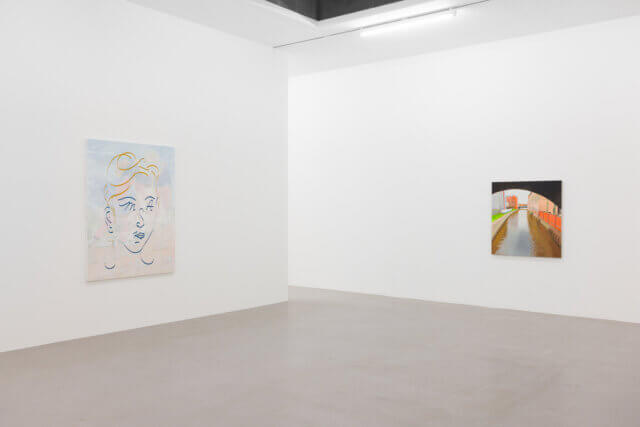 Installation views of Allison Katz, 'Artery' at Camden Art Centre 2022. Photo: Rob Harris