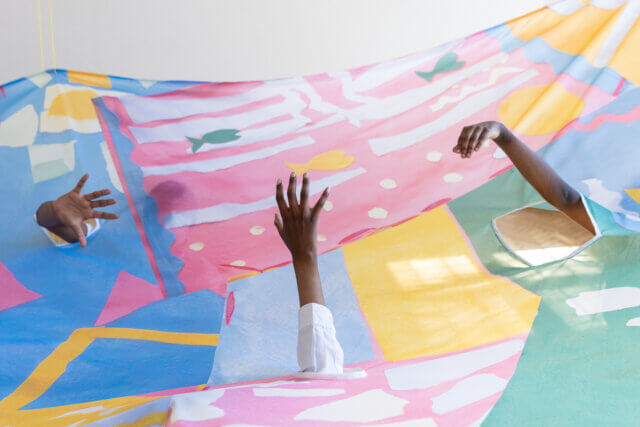 Installation view of ‘I can only dream of living things being made out of letters’, 2021. Photo: Rob Harris.