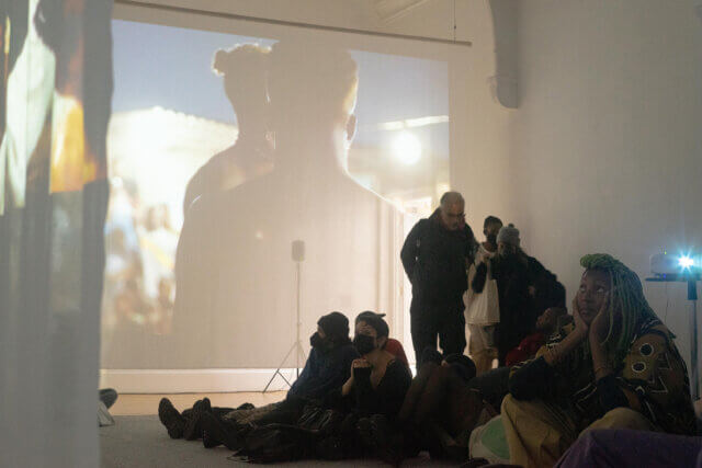 Installation view of Making Black Horizons: Strategies for worlding in the ruins of racial capitalism, Camden Art Centre, 2021. Photo credit: Lynn Hayleigh Ifeatu