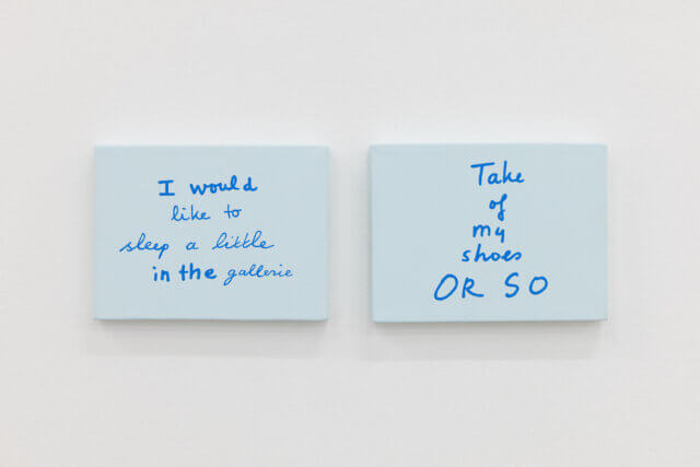 Installation view of Lily van der Stokker, 'Thank you Darling', 2022. Photo: Rob Harris. 