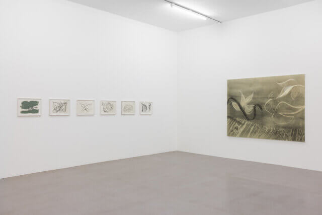 Installation views of Zeinab Saleh, 'Softest place (on earth)' at Camden Art Centre, 2021. Photo: Rob Harris.