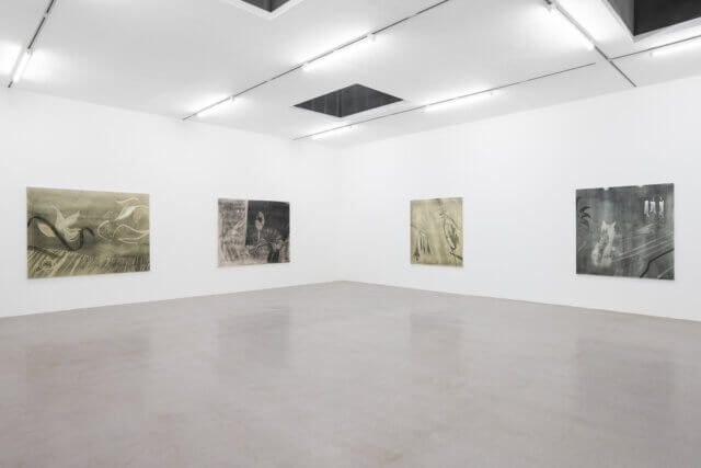 Installation views of Zeinab Saleh, 'Softest place (on earth)' at Camden Art Centre, 2021. Photo: Rob Harris.