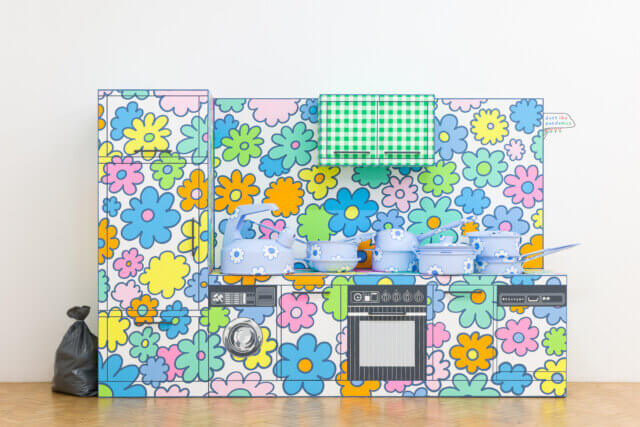 Installation view of Lily van der Stokker, 'Thank you Darling', 2022. Photo: Rob Harris. 