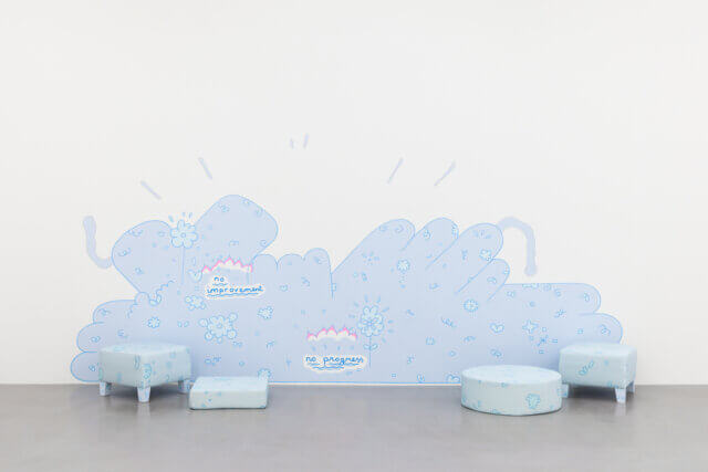 Installation view of Lily van der Stokker, 'Thank you Darling', 2022. Photo: Rob Harris. 