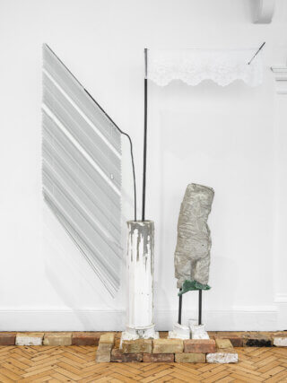 Installation view of Jesse Darling, 'Enclosures' at Camden Art Centre, 2022. Photo: Eva Herzog 