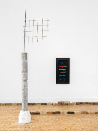 Installation view of Jesse Darling, 'Enclosures' at Camden Art Centre, 2022. Photo: Eva Herzog 