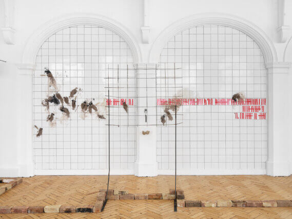 Installation view of Jesse Darling, 'Enclosures' at Camden Art Centre, 2022. Photo: Eva Herzog 