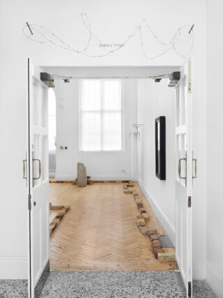 Installation view of Jesse Darling, 'Enclosures' at Camden Art Centre, 2022. Photo: Eva Herzog 
