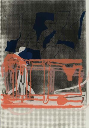 Amy Sillman, Dub Stamp (3B), 2018.
One from a multi-part series of double-sided acrylic, ink, and silkscreen works on paper, 152.5 × 101.5 cm each. Photo: John Berens.