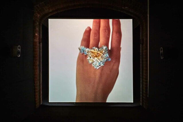 Athanasios Argianas, A Gesture, 24 Times (Hollowed Water) 2020 Film Still Digital video,3 minutes (loops) Courtesy the artist. Photo: Luke Walker.