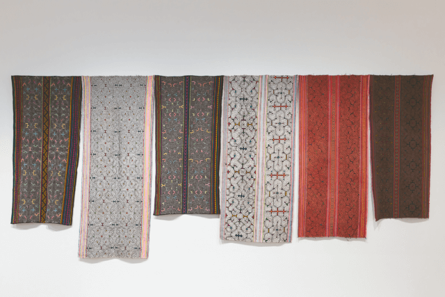 6 Textiles by artisans from the Shipibo-Conibo people, all c. 1970–2018. Peruvian Amazonia