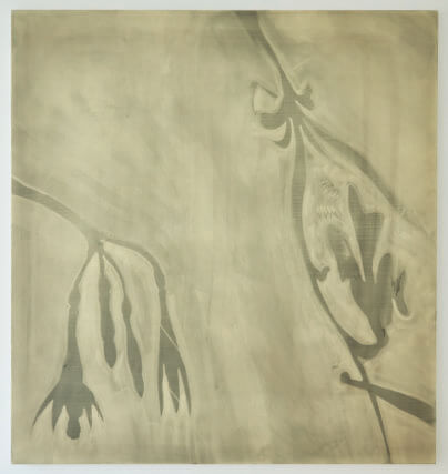 Zeinab Saleh, Last night’s dew (detail),  2021. Acrylic, charcoal and archival fixative on canvas,170 x 160cm. Photo: Luke Walker