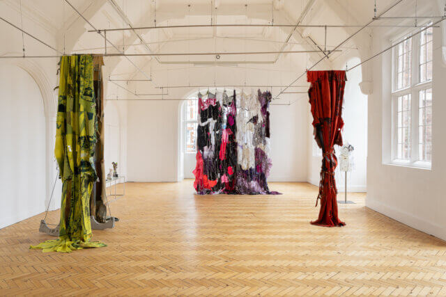 Installation view of Tenant of Culture, 'Soft Acid' at Camden Art Centre, 2022. Photo: Rob Harris.