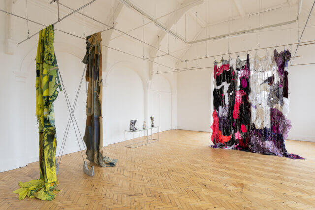Installation view of Tenant of Culture, 'Soft Acid' at Camden Art Centre, 2022. Photo: Rob Harris.