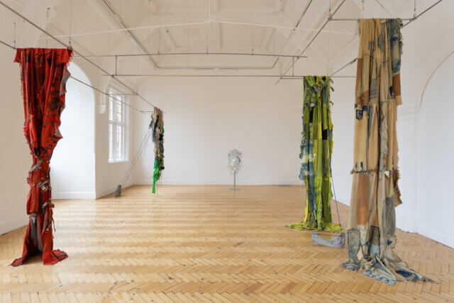 Installation view of Tenant of Culture, 'Soft Acid' at Camden Art Centre, 2022. Photo: Rob Harris.