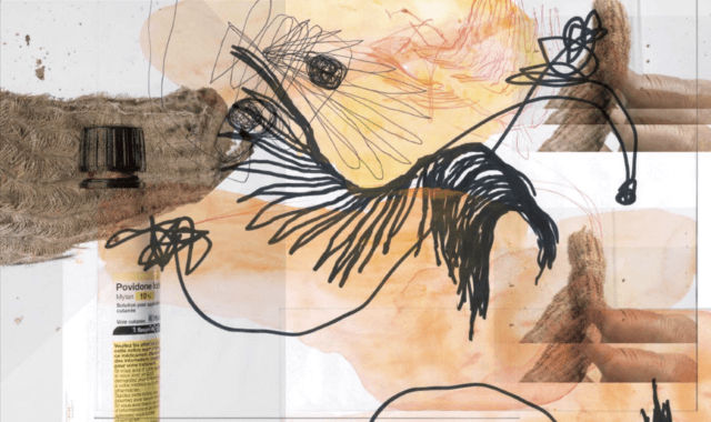 Julien Creuzet, People remain asleep during bad dreams whereas nightmares awaken individuals. (...), 2020. HD print on vinyl, 300 x 400 cm. Courtesy of the artist and High Art, Paris / Arles