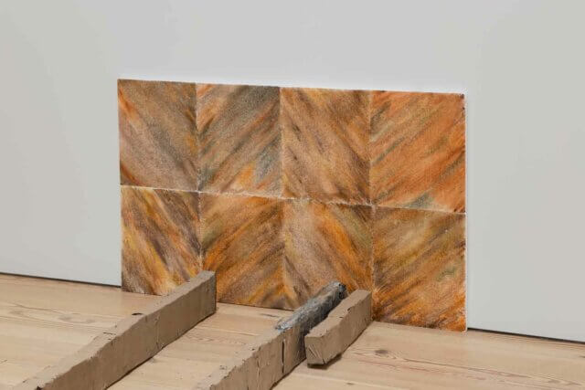 Olga Balema, installation view at the Whitney Biennale, New York, 2019. Photo: Gregory Carideo