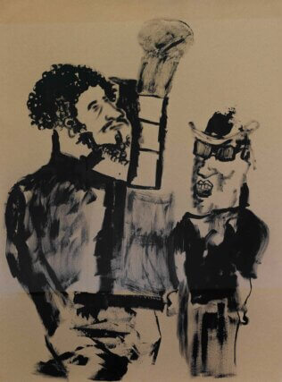 Walter Price, Chilly pimpin’, 2020. Acrylic on paper. 
76.2 × 55.9 cm 