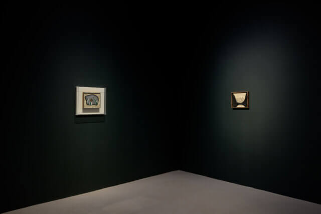 Installation view of Forrest Bess, 'Out of the Blue' at Camden Art Centre, 2022. Photo: Luke Walker