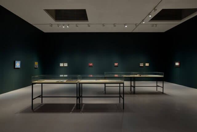 Installation view of Forrest Bess, 'Out of the Blue' at Camden Art Centre, 2022. Photo: Luke Walker