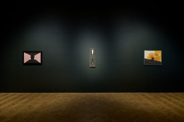 Installation view of Forrest Bess, 'Out of the Blue' at Camden Art Centre, 2022. Photo: Luke Walker