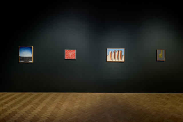 Installation view of Forrest Bess, 'Out of the Blue' at Camden Art Centre, 2022. Photo: Luke Walker
