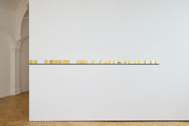 Installation view of Dani and Sheilah ReStack, 'Cuts in the Day' at Camden Art Centre, 2022. Photo: Luke Walker
