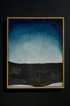 Installation view of Forrest Bess, 'Out of the Blue' at Camden Art Centre, 2022. Photo: Luke Walker