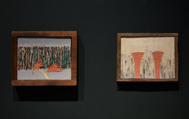Installation view of Forrest Bess, 'Out of the Blue' at Camden Art Centre, 2022. Photo: Luke Walker