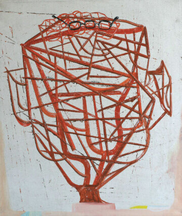 Jakub Julian Ziółkowski, Untitled (head sculpture), 2007. Oil on canvas, 68 ✕ 58 cm. Courtesy of the artist