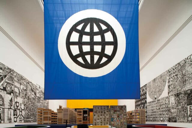 Matt Mullican. Installation view, Organizing the World, Haus der Kunst, 2011. Courtesy Mai 36 Galerie, Zurich.