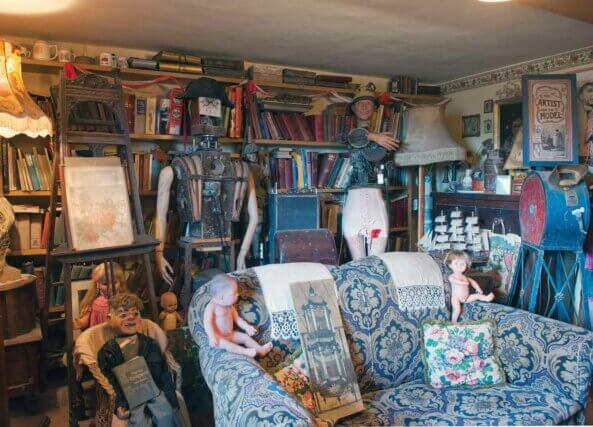 The ‘Electric Actors’ at Bruce Lacey’s home in Norfolk