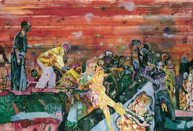 Daniel Richter, Phienox, 2000.
Oil on canvas, 252 × 368 cm. Falckenberg Collection. Photo: Jochen Littkeman, Berlin