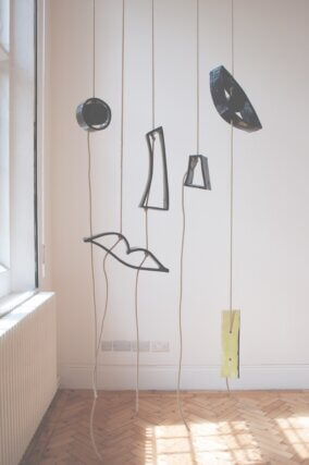 
Overwhelmed by emotion. She lost control, 2016. Glazed stoneware,
hemp cord, stainless steel fixings and tears. Dimensions variable.
Photo: The Grantchester Photographic Society