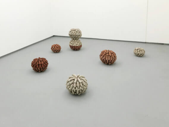 Florian Roithmayr, Crustacean, 2015. Cast concrete, pigments, dimensions variable