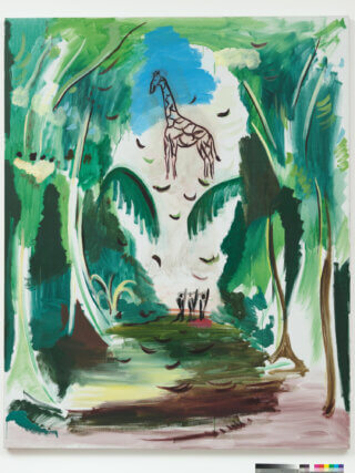 René Daniëls, A Fountain in Africa 1984. Oil on canvas. 200 ✕ 160 cm. Collection Bonnefantenmuseum. Photo: Peter Cox.